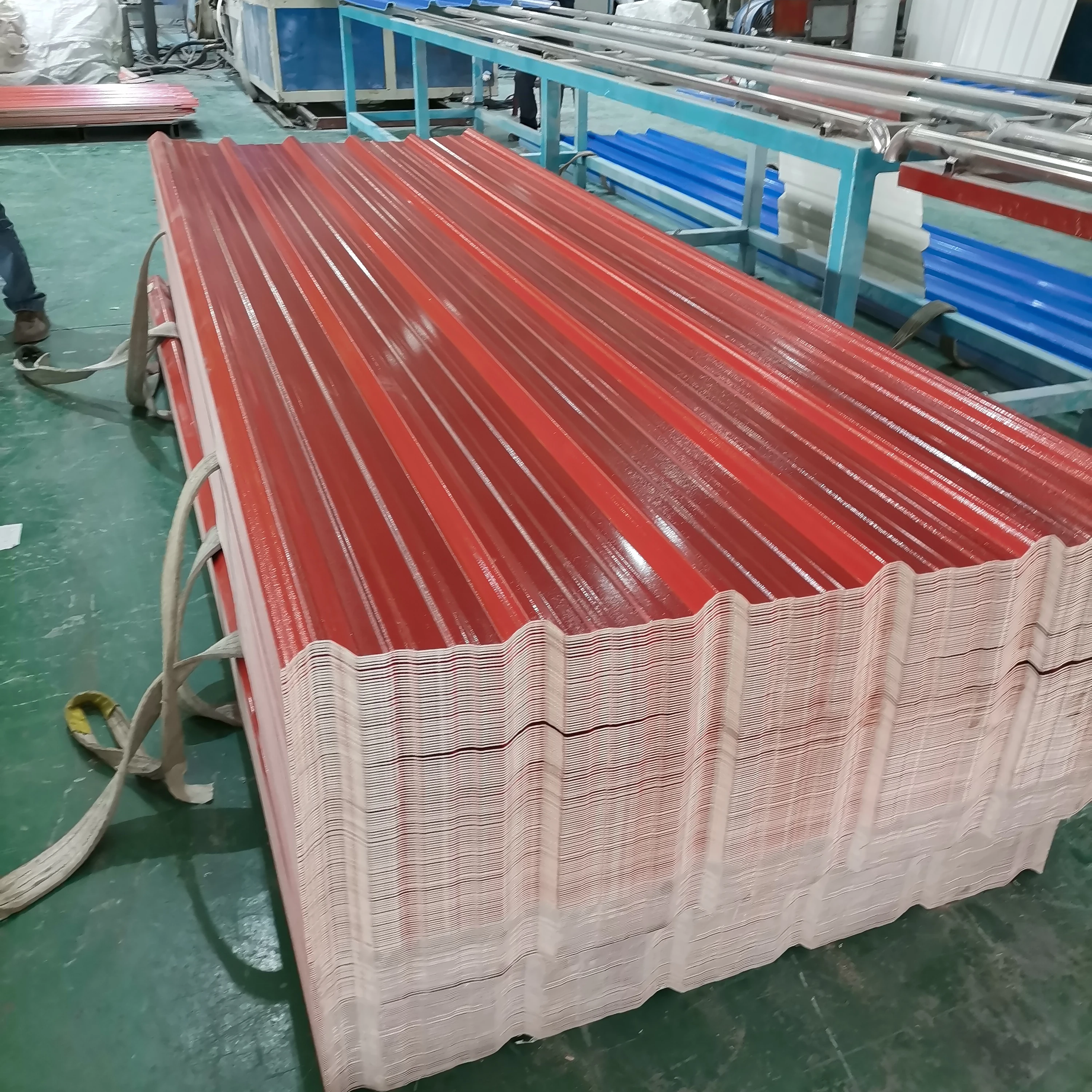 1mm heat resistant uv corrugated asa pvc shingle roofing sheets plastic for house building