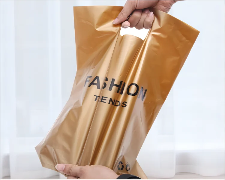 PE/LDPE/HDPE Personalized Logo Printed Plastic Thank You Shopping Bag Clothing Packaging Die Cut Plastic Bag