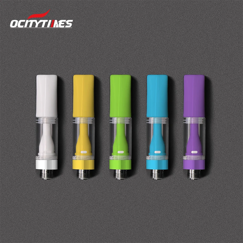 2021 Custom Logo white vape cartridge full ceramic press-in tip