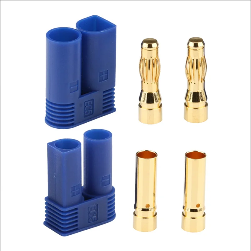 
High Voltage 500V Male And Female Connector EC5 Plug Electrical Terminal RC Accessories Connector 
