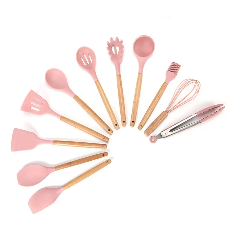 Wholesale kitchen gadgets tools cooking accessories with soft touch silicone handle