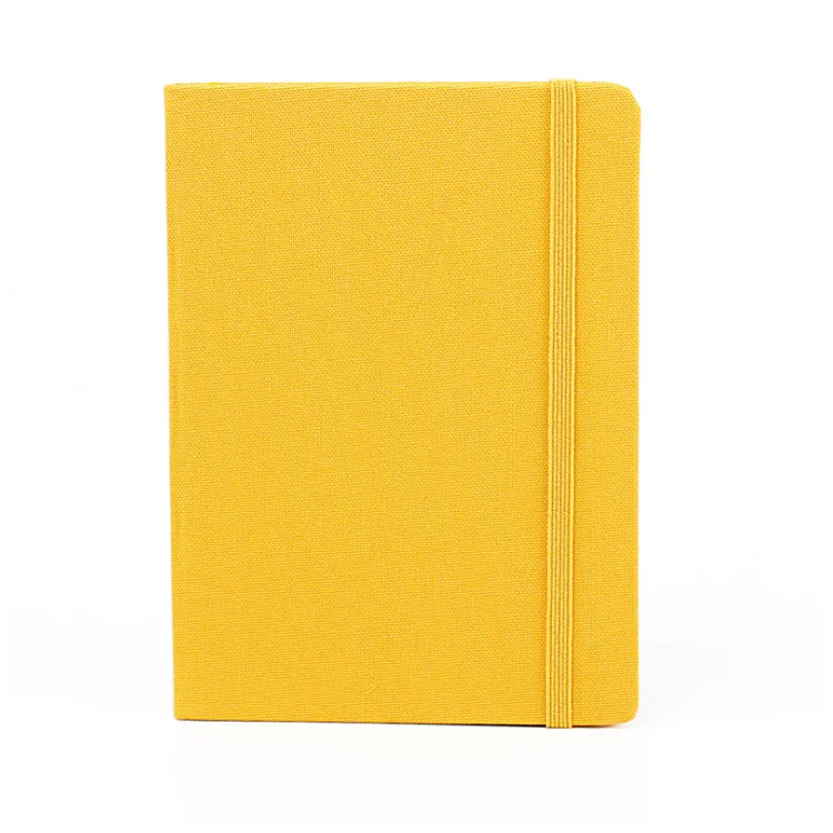 Wholesale custom Logo Hard Cover Journal Recycled Paper Planner Writing Blank Fabric Cover Notebook