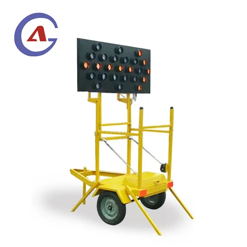 1200*2400mm 25 Lamps Factory Wholesale price Folding solar led traffic sign arrow board