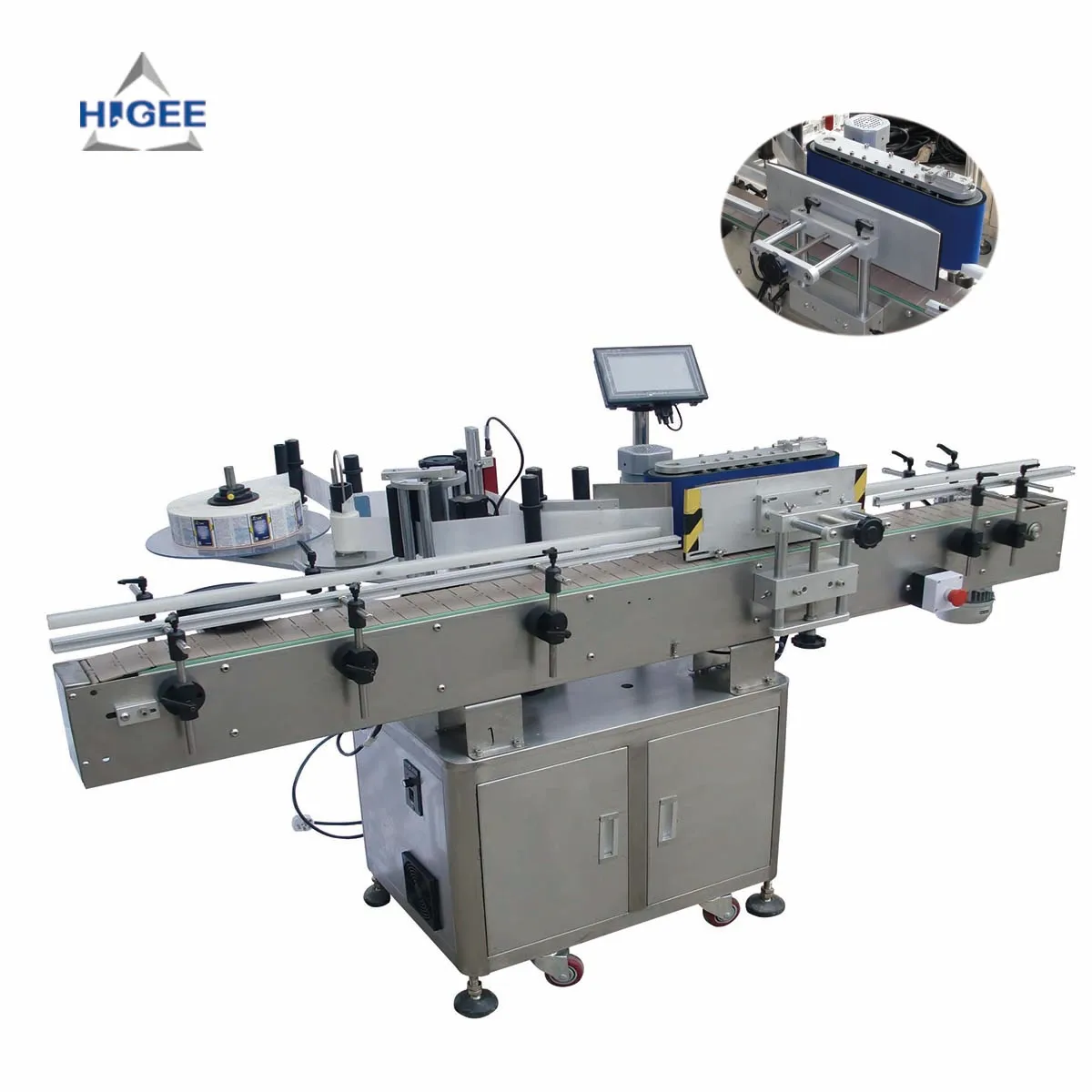 round glass bottle paper labeling machine machinery making