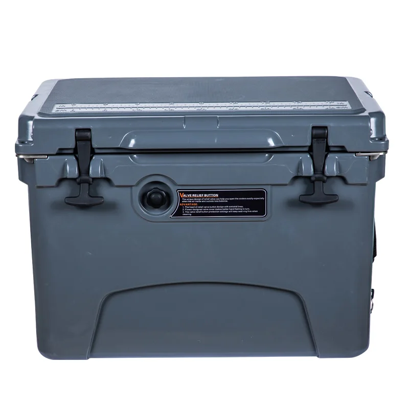 35QT ODM&OEM insulated fish boxes Hard Cooler hand lever shipping box cooling rotomolded cooler box
