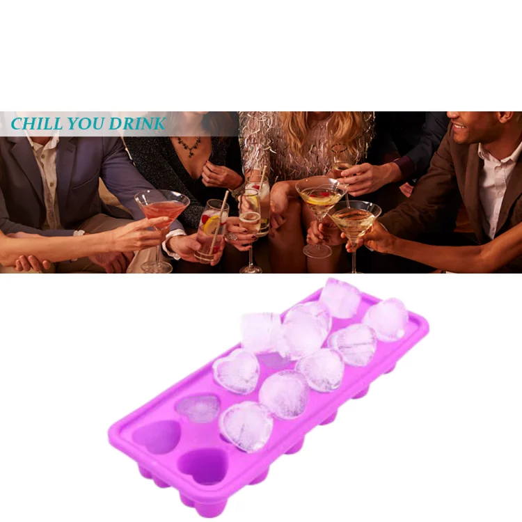 12 сетка силиконовый машина для льда лоток плесень бытовой холодильника в форме сердца форма кубика силикона