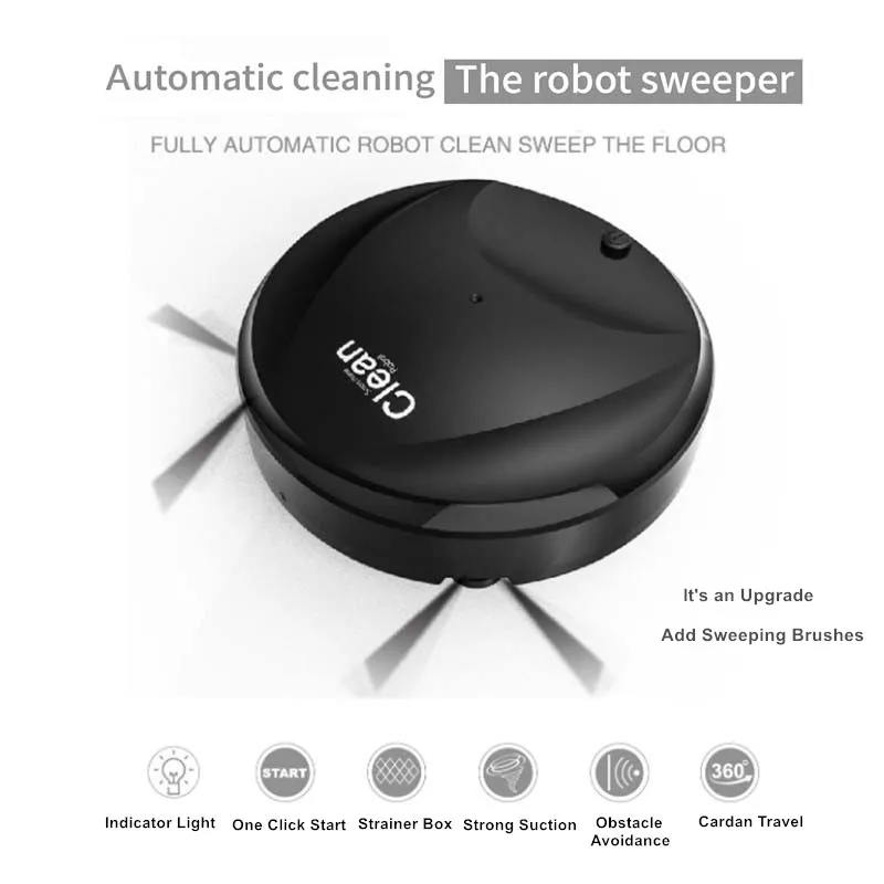 3 in 1 Smart Home USB Rechargeable Low Price Robot Cleaner