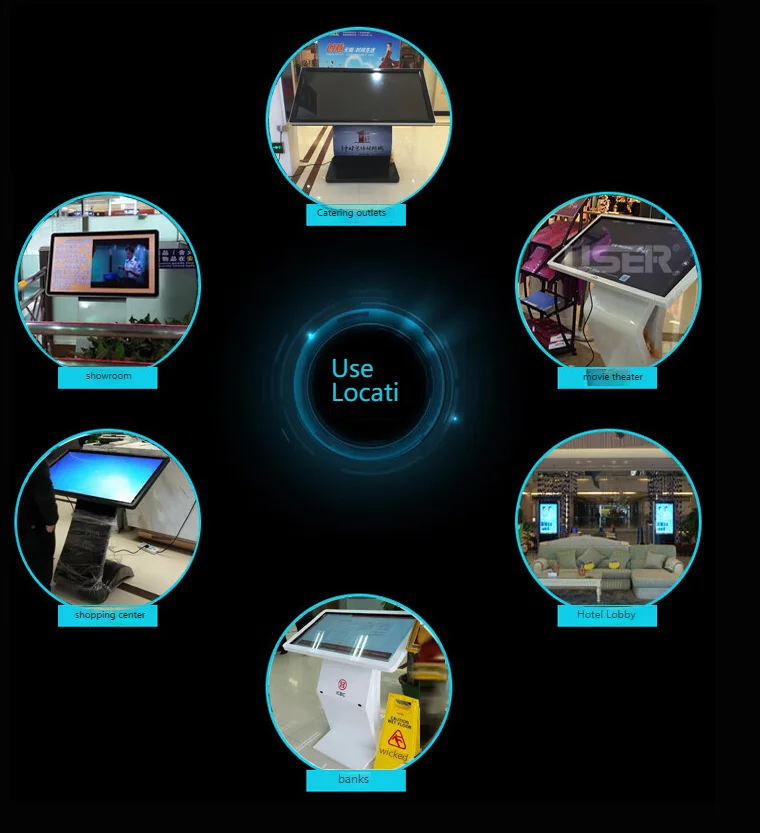 32 43 55 Inch Floor Standing Interactive Lcd Panel Digital Information Display All In One Pc Touch Screen Kiosk