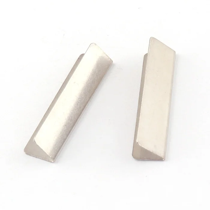 Customized metal bag end clip buckle Cord Stopper Handbag Strap Webbing Tail Clip Decor Clasp