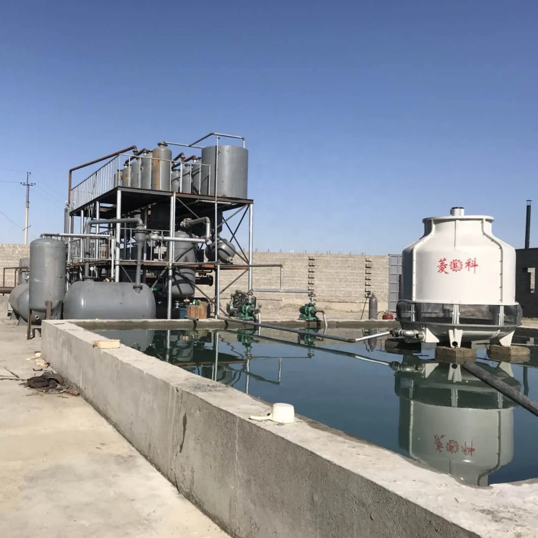 Waste  lubricating engine oil Distillation Recycle Machine To Diesel and Base oil