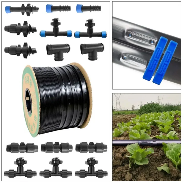 farm irrigation system using 16mm drip tape flat emitter watering potato/corn drip irrigation tape