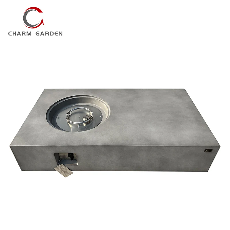 High Quality Round Outdoor gas firepit table with Ring burner suitable for backyard life