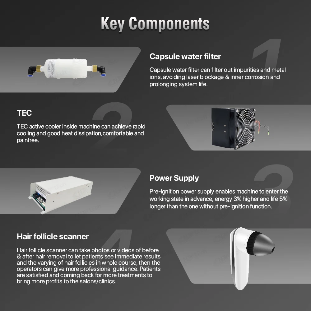 High class permanent professional laser diode 808nm hair removal machine