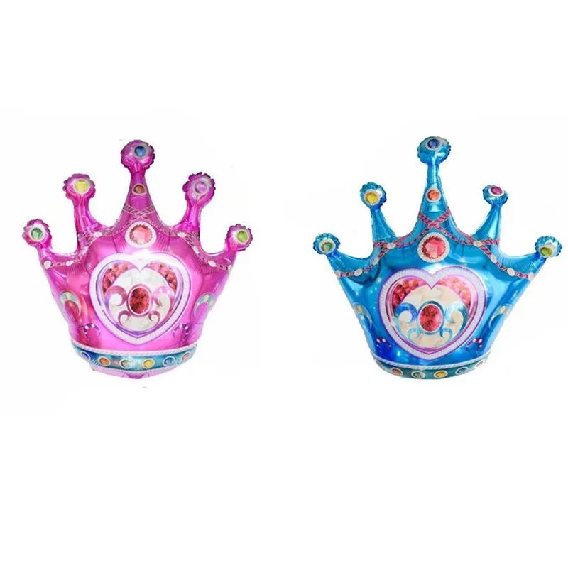 Crown Balloons Foil Helium Mylar Balloon Blue Pink,For Birthday Party Decorations
