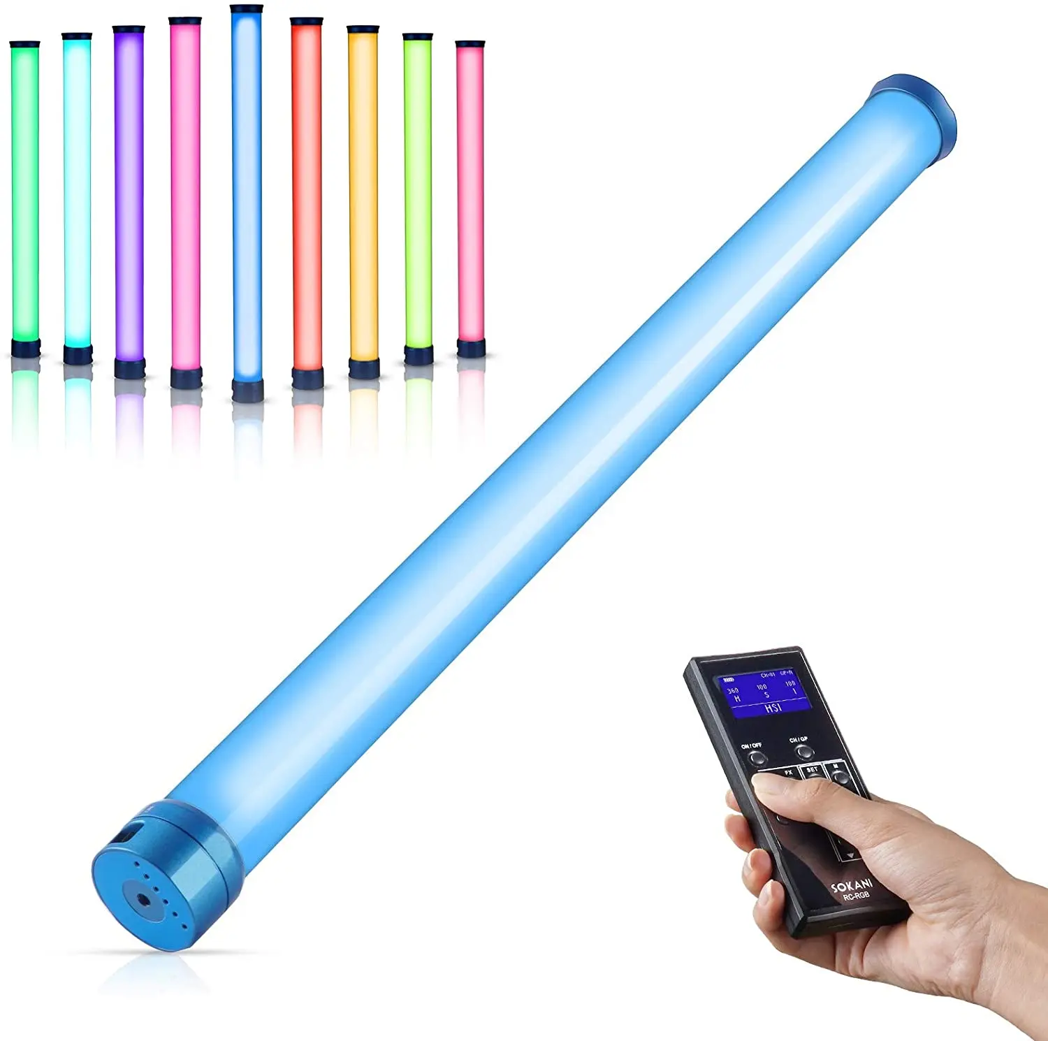 SOKANI X25  Rechargeable LED RGB Led Video Light Wand Stick with mobile APP control for Video Photography