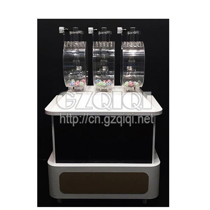Customized multi-cylinder lottery machine with display screen