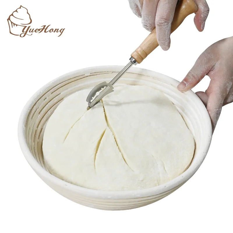 Orange Style Fermentation basket Bread Proofing Basket Set sourdough proofing basket with Bread Sling Danish Whisk Bread Lame