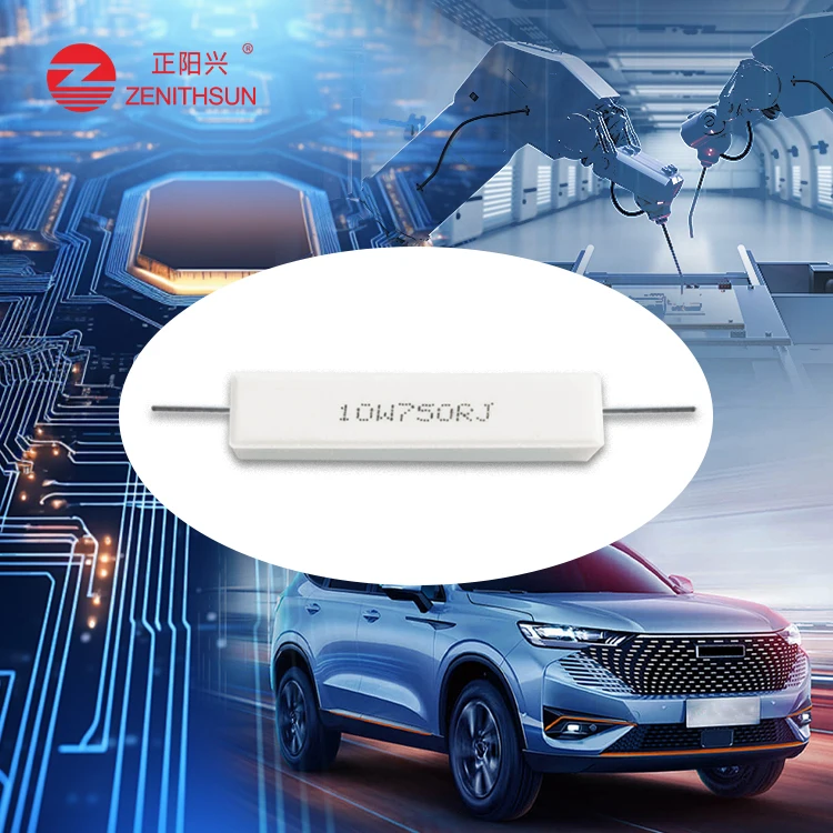 60W Ceramic Cement Encased Power Non-Flammable Resistor With High Surge