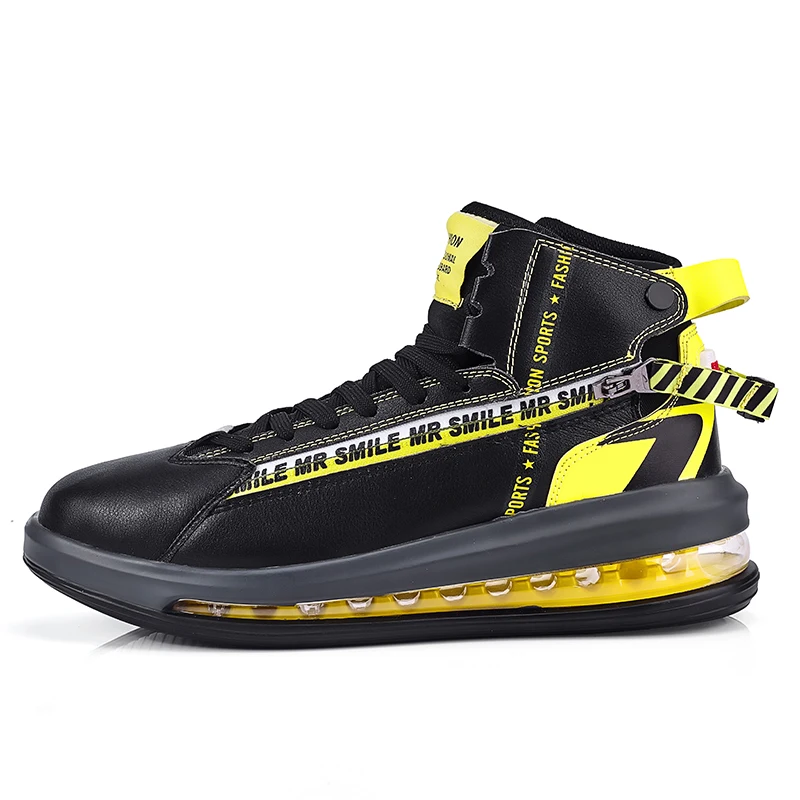
2021 New Arrivals Cushion Running Shoes Schuhe Herren Big Size Comfortable High Cut Canvas Trendy Walking Style Shoes for Men 