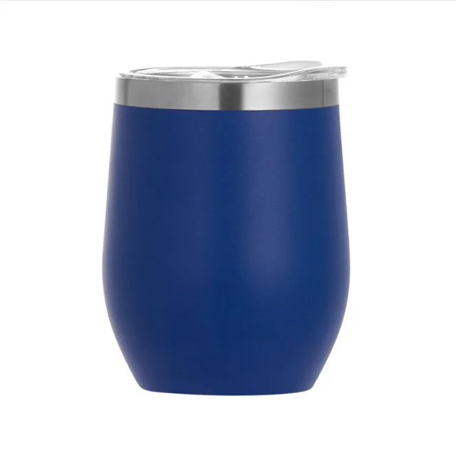 Wholesale 12oz custom logo stainless steel 304 egg mugs tumbler travel insulated beer tea coffee thermo mug cup with lid