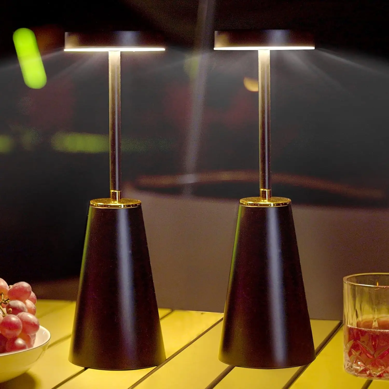 Touch Sensor Rechargeable Wireless LED smart Table Lamp Reading lamp for Hotel Restaurant Bedroom Bar Decor Desktop Night Light