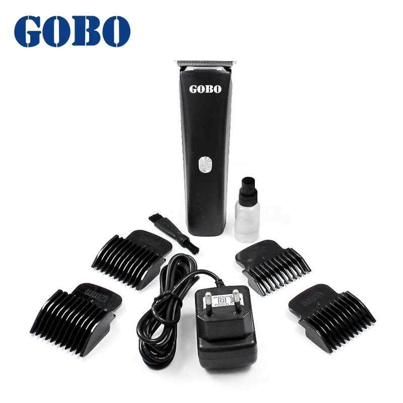 Professional Cordless Portable Rechargeable Electric Hair Clipper Cutter Hair Trimmer Online Selling Hot Men Black