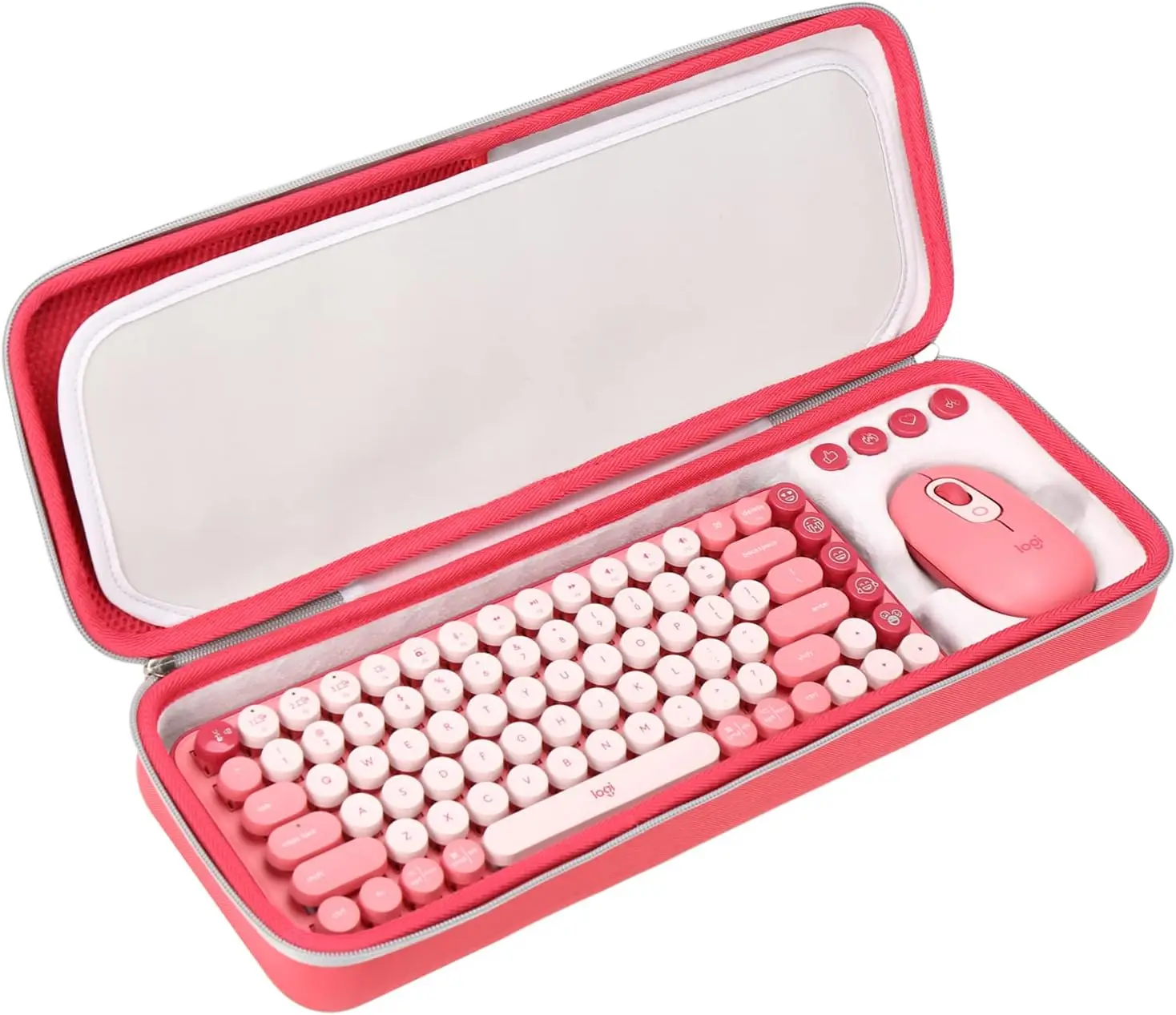 Custom EVA Hard Carrying Case Waterproof for Logitech POP Keys Mechanical Wireless Keyboard and Mouse Combo
