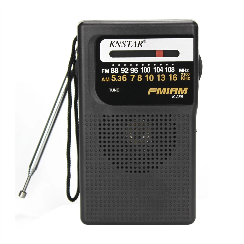 Knstar K 266 разъем для наушников DC 5V Аккумуляторный карманный радиоприемник АМ FM