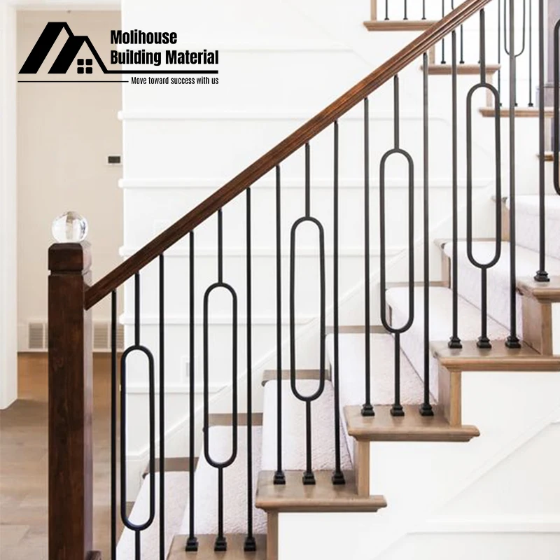 popular balcony wrought iron railing price iron pipe railing designs