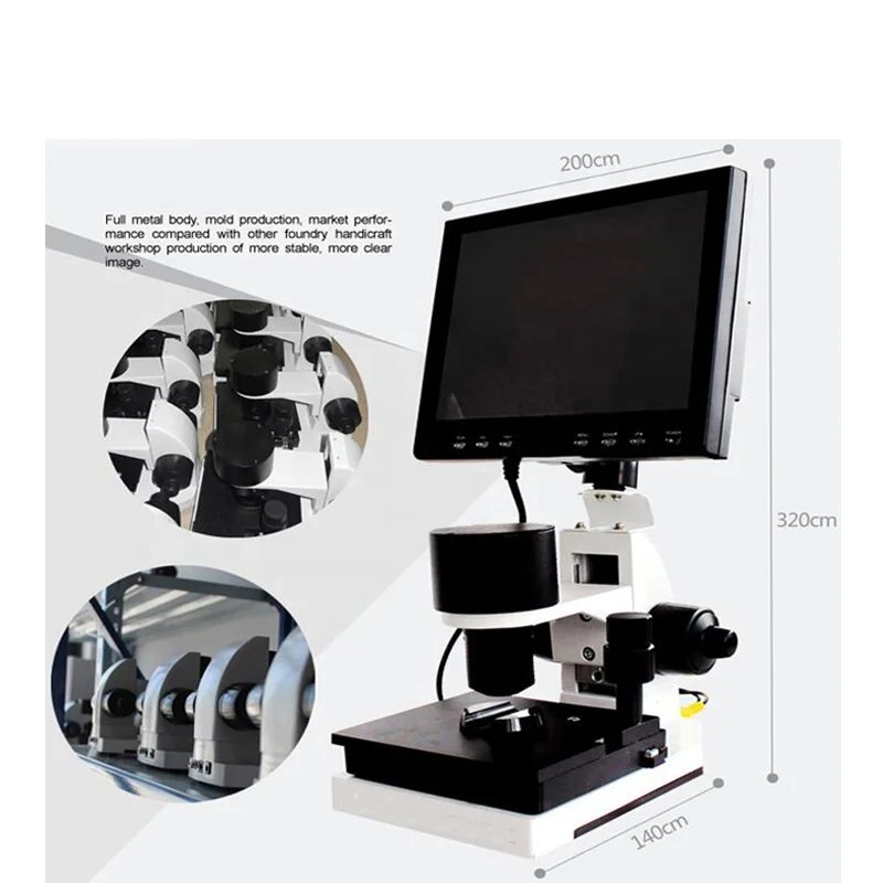 2024 Latest Equipment 9 inch blood microcirculation Cell biological microscope
