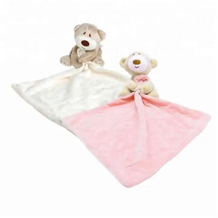Baby Toys Stuffed Animal Super Soft Plush Soothing Sensory Monkey Security Baby Blanket Towel Infant Fabric baby towel Newborn