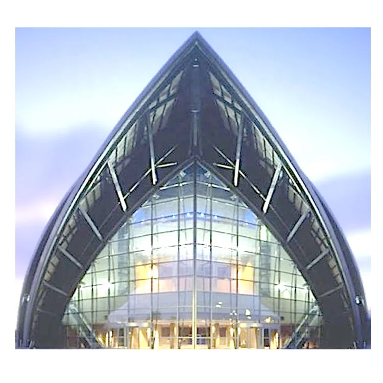 Prefab Space Frame Arch Roof Hall Steel Structure Shopping Mall Industrial Building