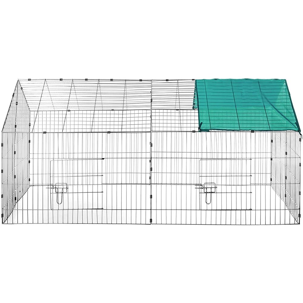 High Quality 220*103*103 cm Chicken Coop Walk-in Outdoor Hen Enclosure House Steel Animal cage Chicken with UV