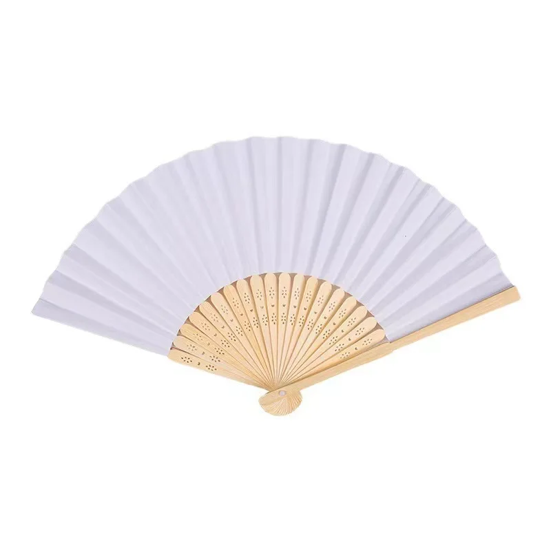 Japanese Chinese Vintage Bamboo Crafts Summer Folding Hand Fans for Wedding Dancing Party HandheldFans