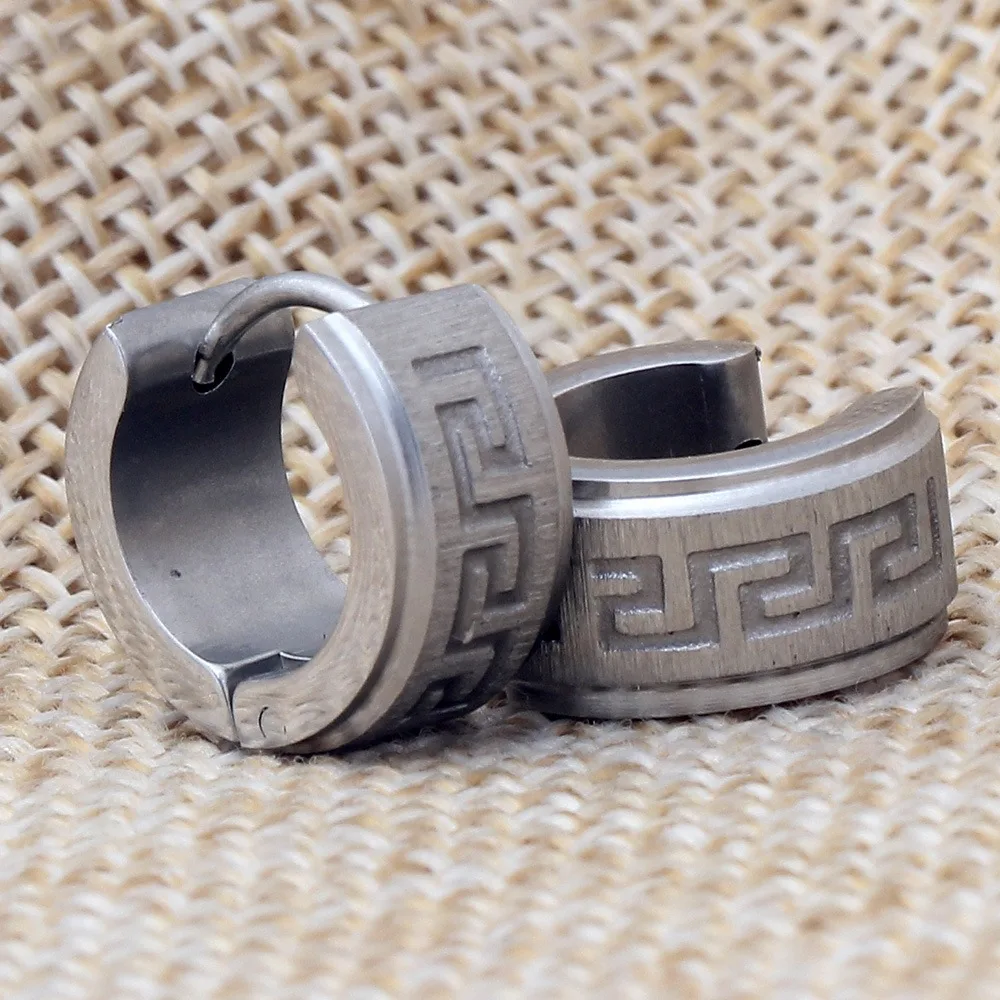 Cinmo Jewelry Korean Fashion Stainless Steel Earring Trendy Wholesale Luxury Clip On Earrings For Men Women