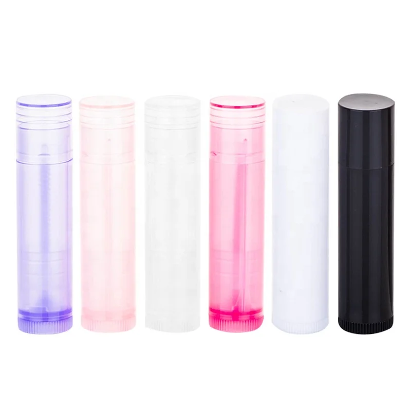 Empty Cosmetic Container Travel Refillable Bottle Plastic Chapstick Lip Gloss Tubes Lip Balm Tubes Lipstick Container