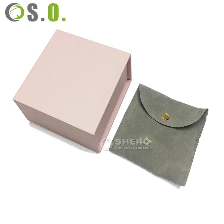 Clamshell Jewelry Gift Paper Box Bow Ribbon Book Type Ring Earrings Necklace Foldable Cardboard Jewelry Packaging Box