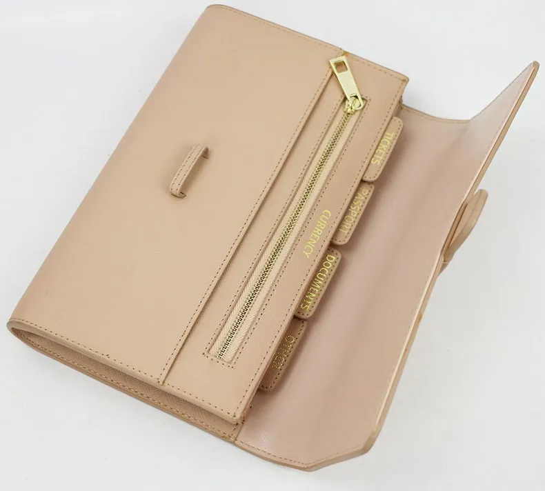 Factory Long Wallet for Men Women Genuine Leather Travel Clutch Leather Card Leather Travel Wallets