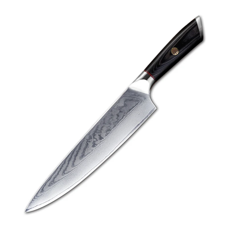 8inch damascus VG10 steel kitchen chef knife with pakka wood handle