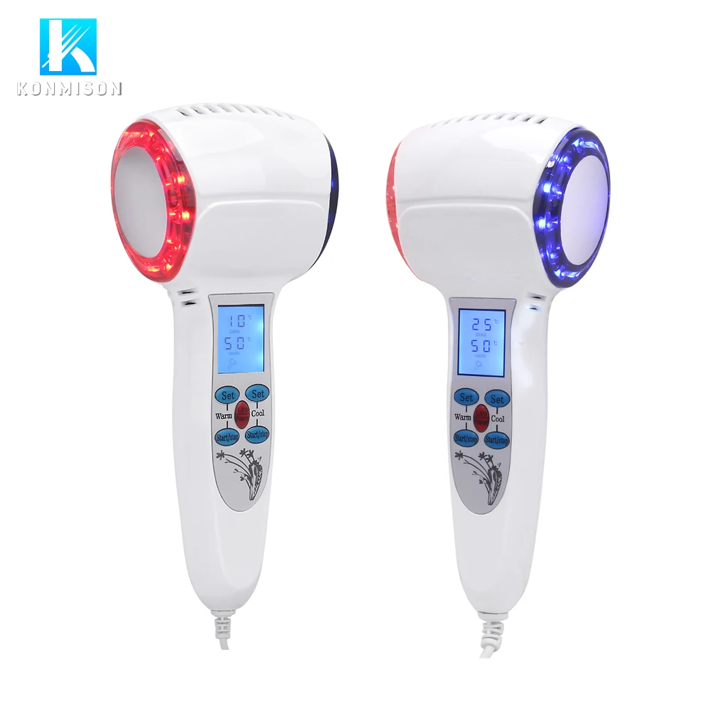 Hot and cold hammer facial device