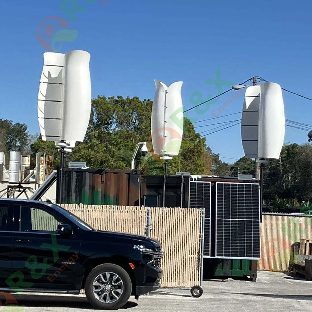 Tulip Type 1kw 3kw 5kw Vertical Axis Wind Turbine System With Inverter and Controller