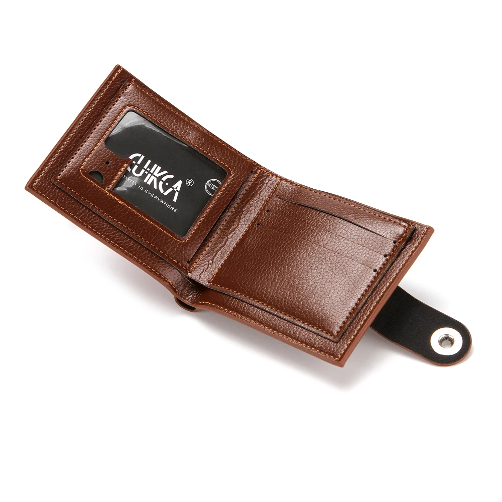 HF025 CUIKCA Purse Wallet Cow Leather New Fashion For Men Japan Vintage Black Wallet Zzipper Hasp Wallets