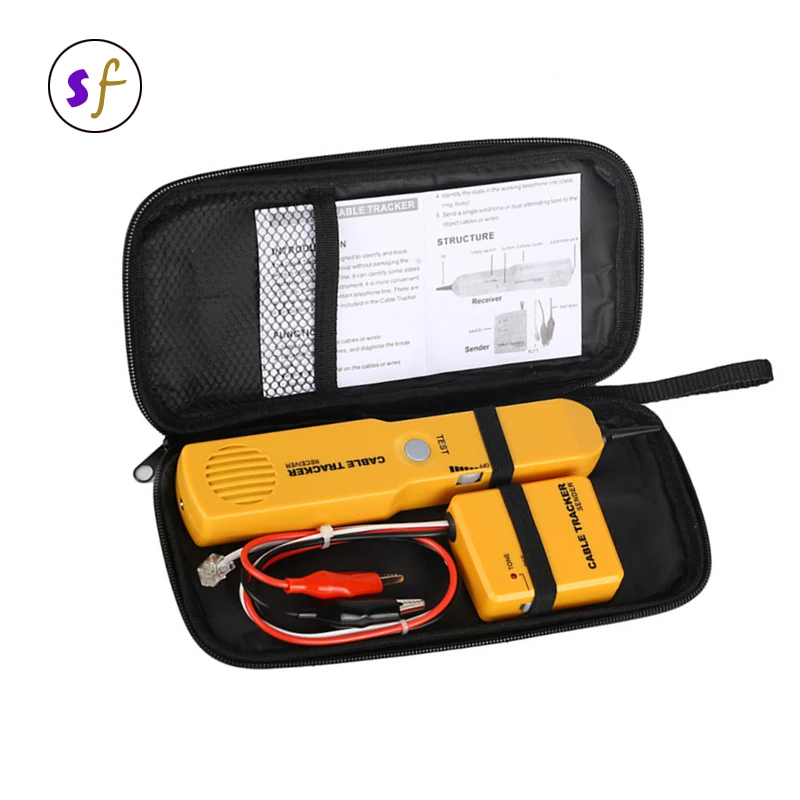 Network Tracker RJ11 Telephone Cable Tester  Wire Tracker Tracer Diagnose Tone Line Finder Detector