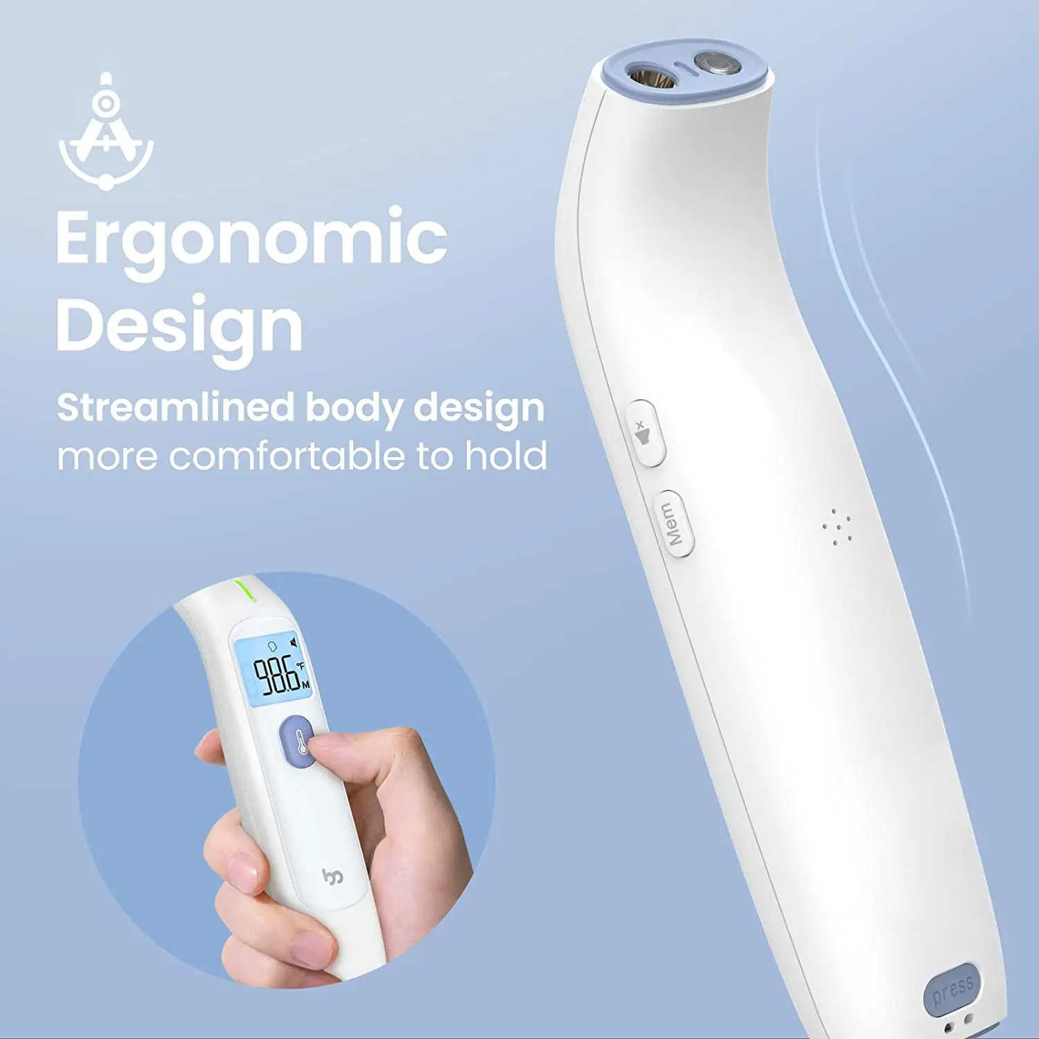 No Contact Thermometer Age Optional Infrared Thermometers for Adults and Children