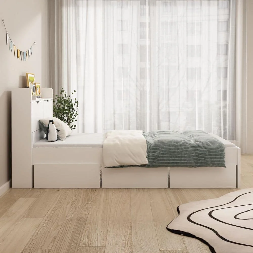 single wooden bed with drawer and storage luxury modern beds wooden single bed bedroom furniture