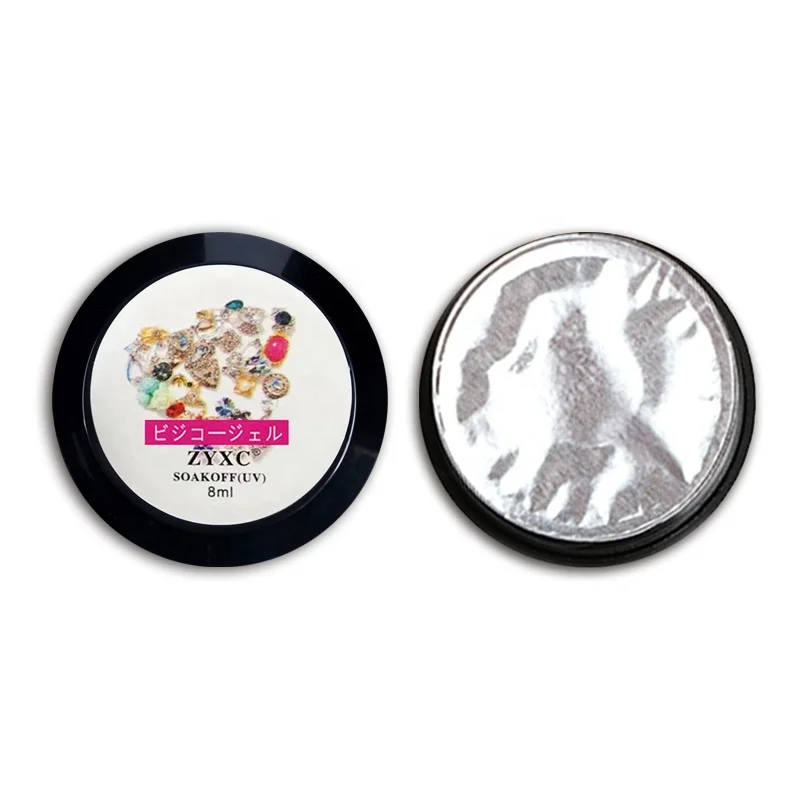 8ml Super Sticky Rhinestone UV Gel Adhesive Diamond Gem Builder Nail Diamond Glue for Jewelry Rhinestones