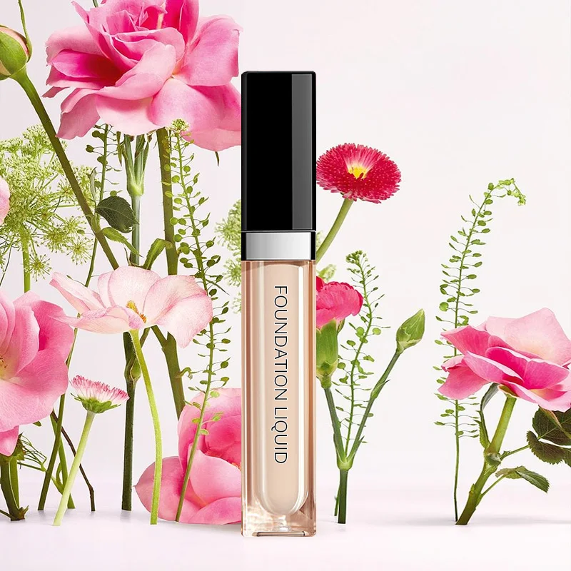 Natural Cosmetics Manufacturers Custom OEM Long Lasting Waterproof Natural Concealer Face Private Label Liquid Foundation