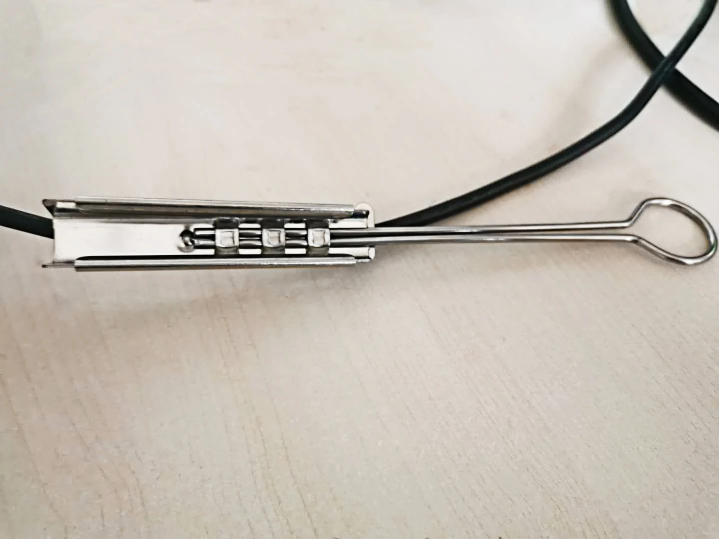  Fiber Optic Cable Drop Wire Suspension Clamp FTTH Stainless Steel Anchor