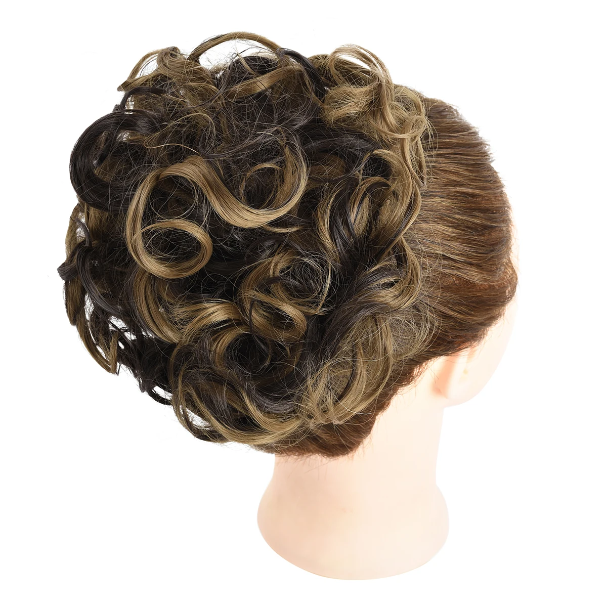 Free Shipping Girl Curly Messy Hair Bun, Comb Extensions Hair Bun Chignon, Magic Synthetic Hair Bun