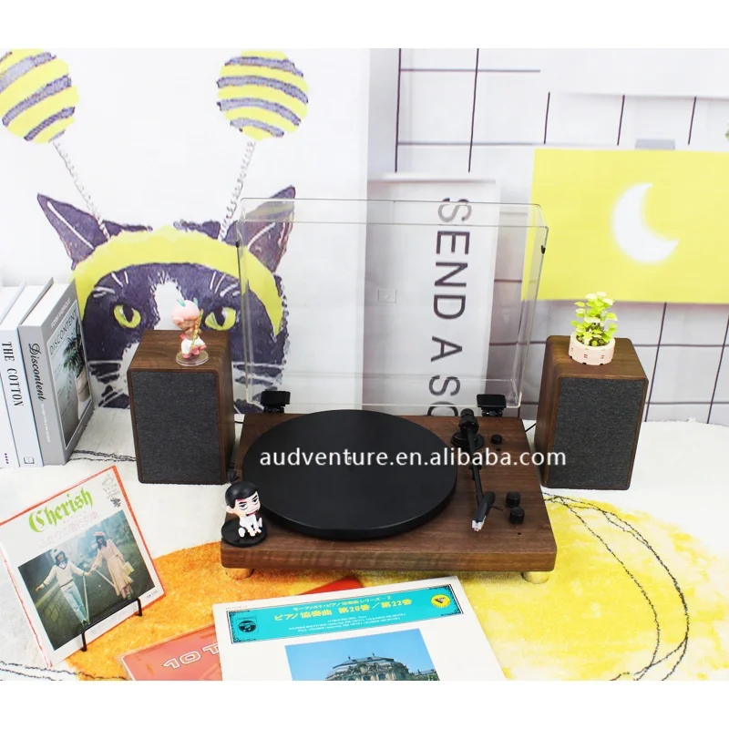 China factory Multi turntable player&vinyl player with CD Player/USB/SD Record/AUX Input/Radio/Cassette